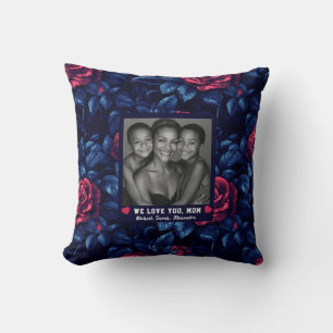 Rose Bouquet Happy Mothers Day Furnishings Artisti Throw Pillow