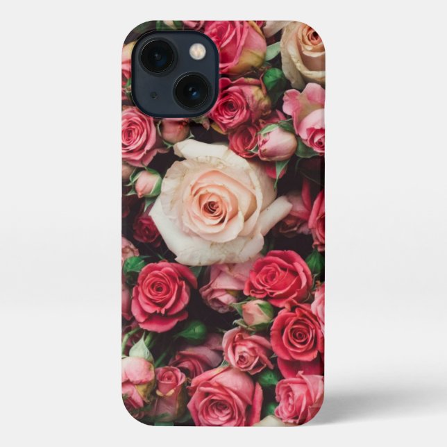 Rose Bouquet iPhone 13 Slim Fit Case, Glossy Case (Back)