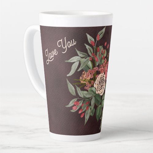 Rose Bouquet Latte Mug