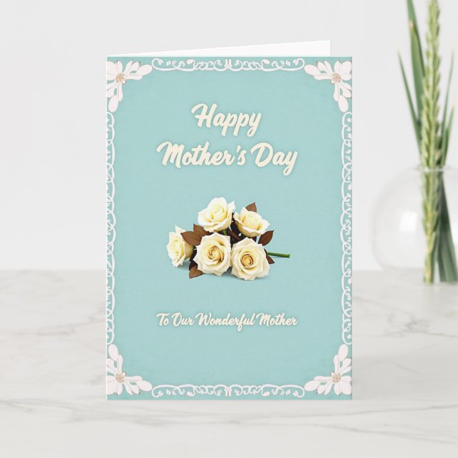 Rose Bouquet Mother Card (Front)