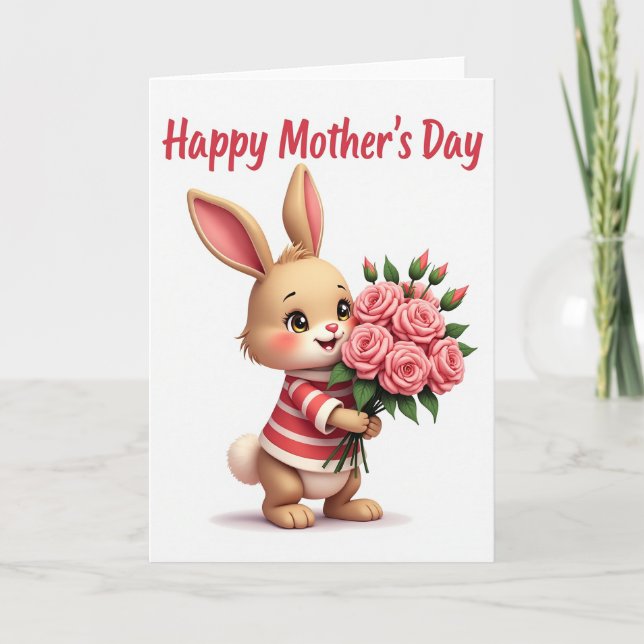 Rose Bouquet Mothers Day Card (Front)