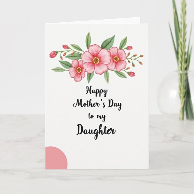 Rose Bouquet Mothers Day Greeting Card (Front)