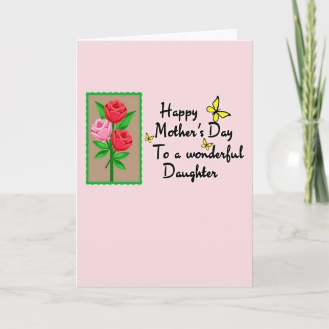 Rose Bouquet Mothers Love Card (Front)