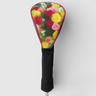 Rose Bouquet Painting - Cute Original Flower Art Golf Head Cover
