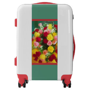 Rose Bouquet Painting - Cute Original Flower Art Luggage