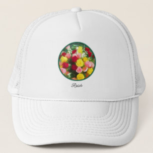 Rose Bouquet Painting - Cute Original Flower Art Trucker Hat