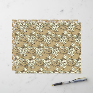 Rose Branch Dark GoldCraft Paper