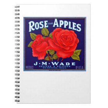 Rose Brand Apples Notebook by SunshineDazzle at Zazzle