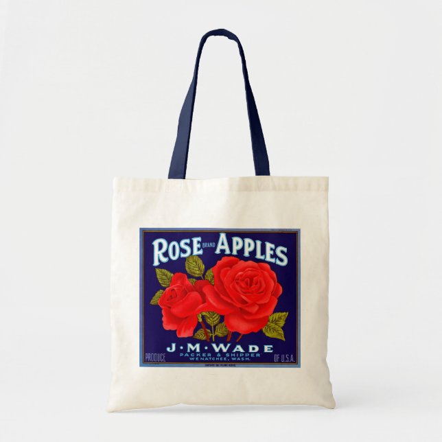 Rose Brand Apples Tote Bag (Front)