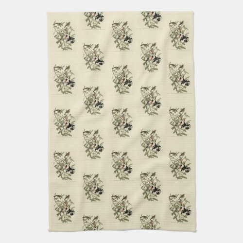 Rose_breasted Grosbeak Audubons Birds of America Kitchen Towel