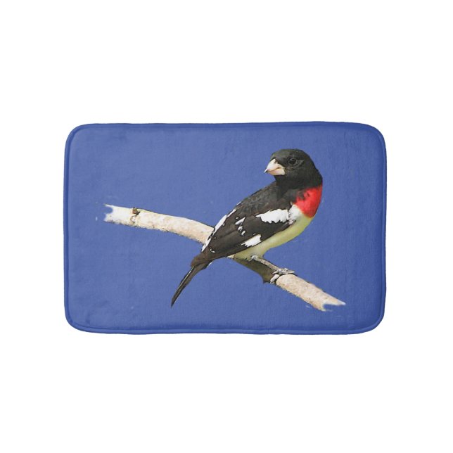 Rose-Breasted Grosbeak Bird Bath Mats (Front)