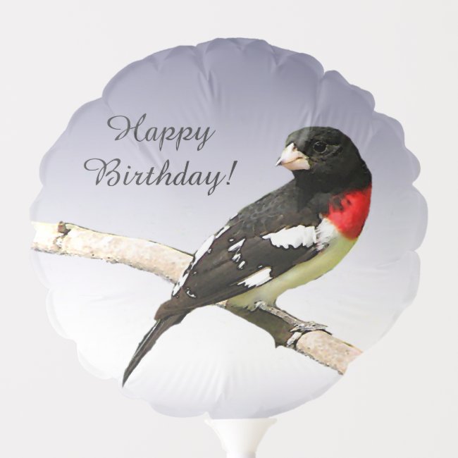 Rose-breasted Grosbeak Bird Birthday Balloon