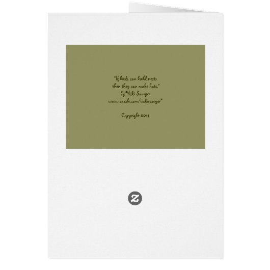 rose-breasted grosbeak card, Winston (Back)