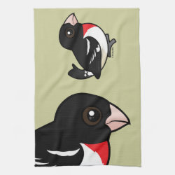 Birdorable Rose-breasted Grosbeak Kitchen Towel 16
