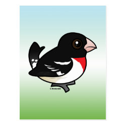 Birdorable Rose-breasted Grosbeak Postcard
