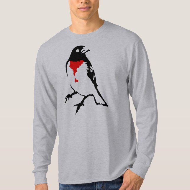 Rose-breasted grosbeak T-Shirt (Front)