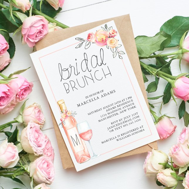 Rosé Bridal Brunch Invitation (Creator Uploaded)