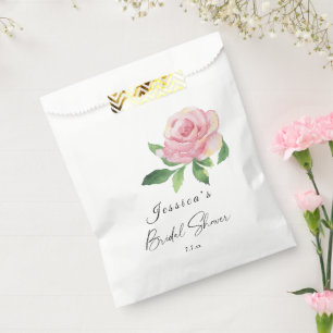 Rose Bridal Shower Favor Bag
