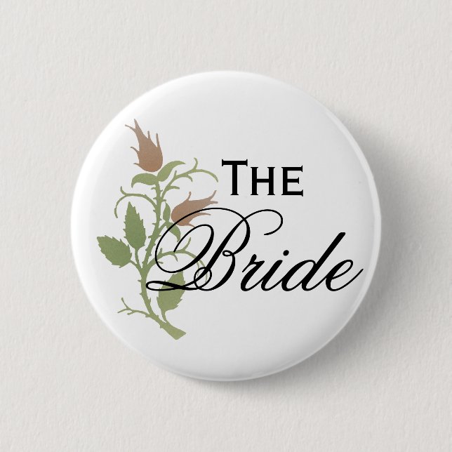 Rose Bride Button (Front)