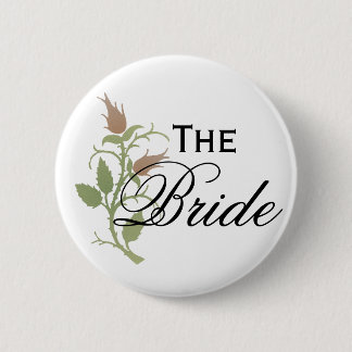 Rose Bride Button
