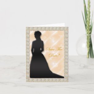 Rose Bud Bride Save The Date Card