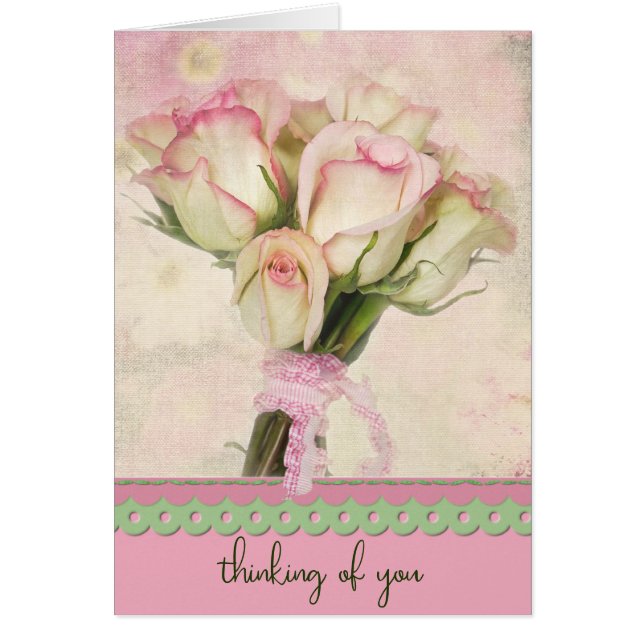 Rose Bunch Thinking of You Cards (Front)