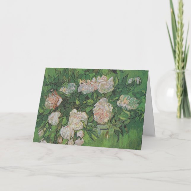 Rose Bush by Vincent Van Gogh  Card (Front)