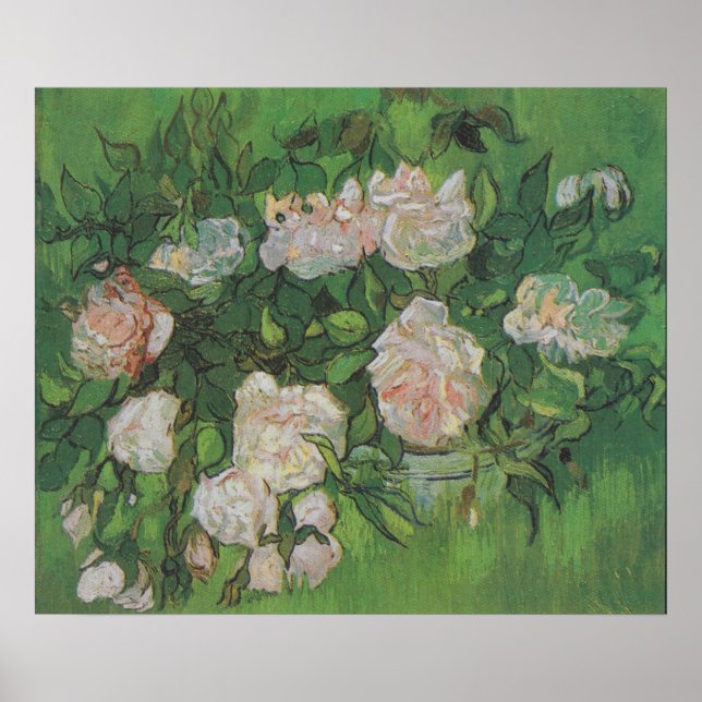 Rose Bush by Vincent Van Gogh Poster (Front)