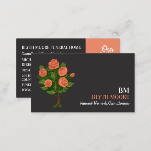 Rose Bush Funeral Home Directors Business Card