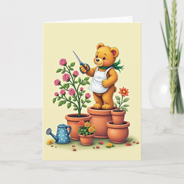 Rose Bush Mothers Day Image Card (Front)