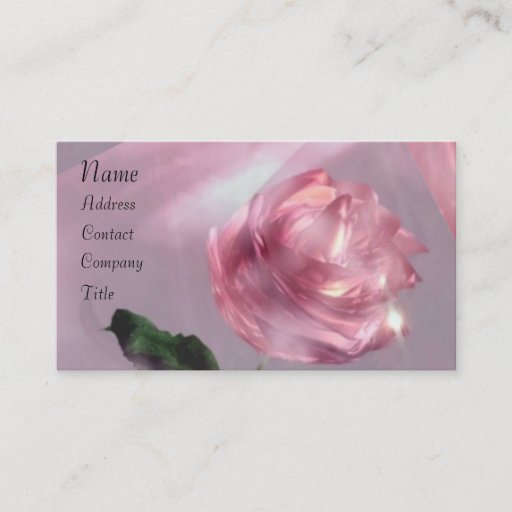 Customizable Rose Business Card Templates