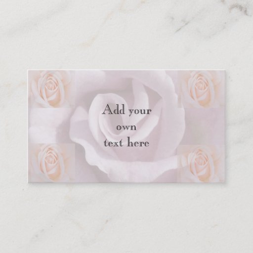 Customizable Rose Business profile card Business Card