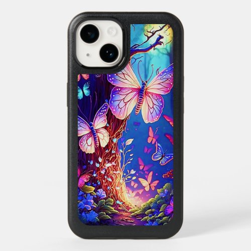 Rose butterfly OtterBox iPhone 14 Case 