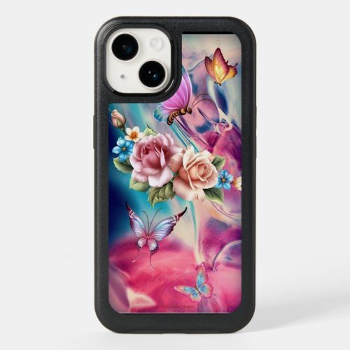 Rose butterfly  OtterBox iPhone 14 case