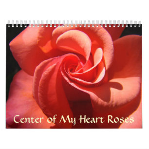Rose Calendar Center of My Heart Valentine Gifts