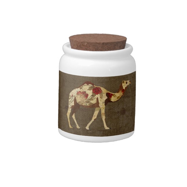 Rose Camel Cookie Jar (Left)