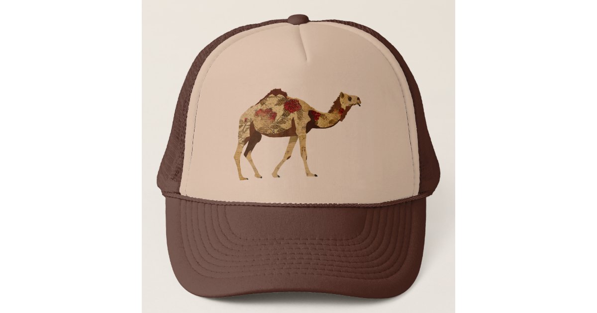 Rose Camel Lid Trucker Hat Zazzle