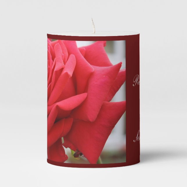 Rose Candle Unscented (Front)