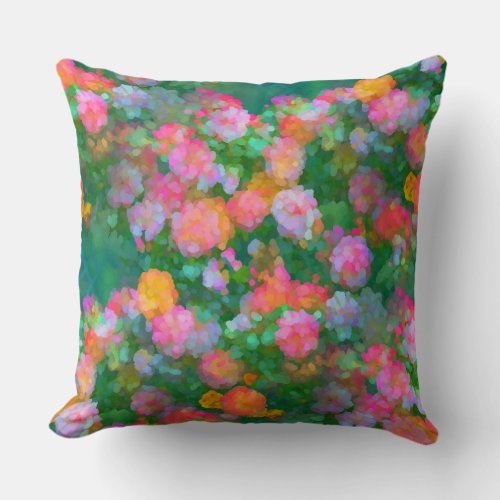 Rose Candy Throw Pillow