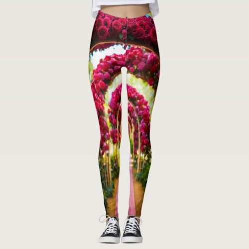 Rose_Canopy Adventure Enchanted Forest Leggings Leggings