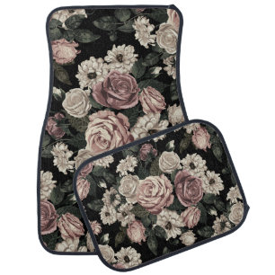 rose car floor mat