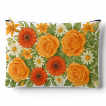 Rose, Carnation and Daisy Print Cut Sew Bag