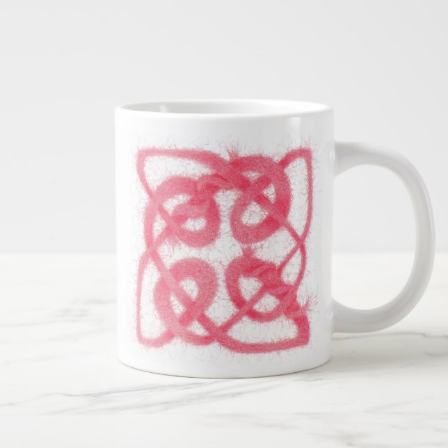 ROSE CELTIC KNOT Big Mug (Right)