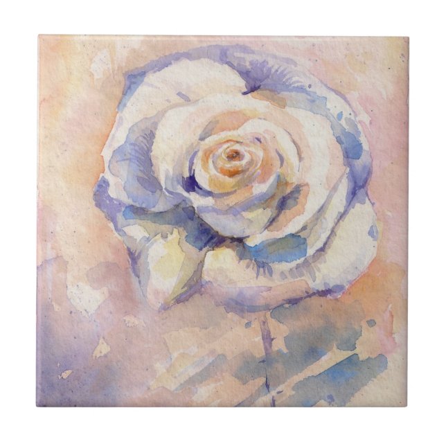 Rose Ceramic Tile (Front)