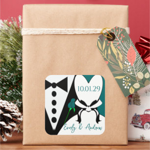 Rose Changes color to coordinate with your event! Square Sticker