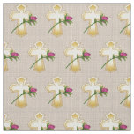 Rose Christian Cross  Fabric 