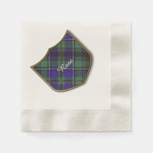 Rose clan Plaid Scottish tartan Napkins