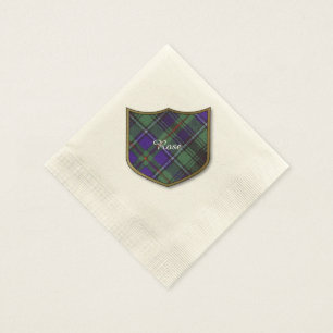 Rose clan Plaid Scottish tartan Napkins