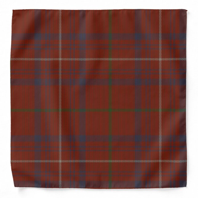 Rose Clan Tartan Bandana (Front)