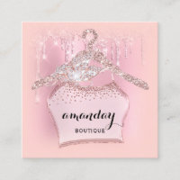 Rose Cloth Hanger Dress Fashion Shop Pink Drip QR